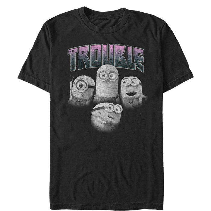 fifth sun Men's Despicable Me Minion Trouble Friends T-Shirt