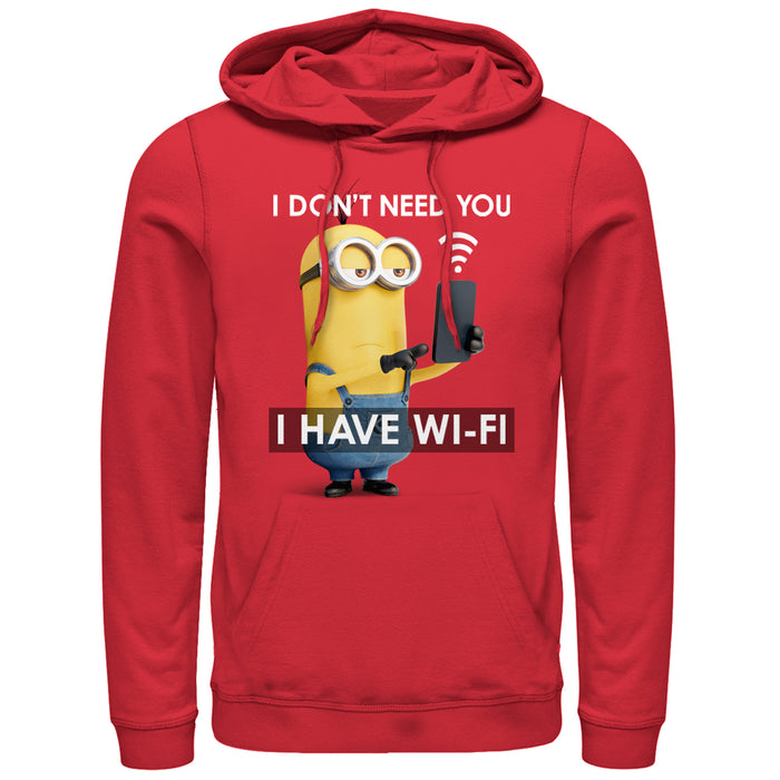fifth sun Men's Despicable Me Minion Wi-Fi Pull Over Hoodie