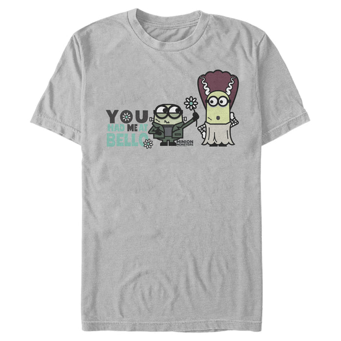 fifth sun Men's Despicable Me Minions Bride Of Frankenstein Hello T-Shirt