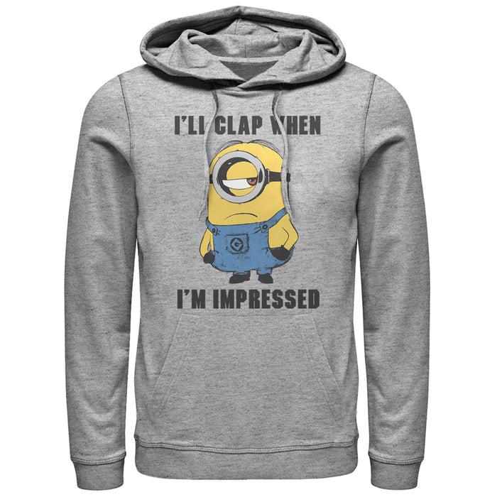 fifth sun Men's Despicable Me Minions Clap When Impressed Pull Over Hoodie