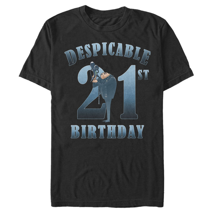 fifth sun Men's Despicable Me Minions Despicable 21st Birthday T-Shirt