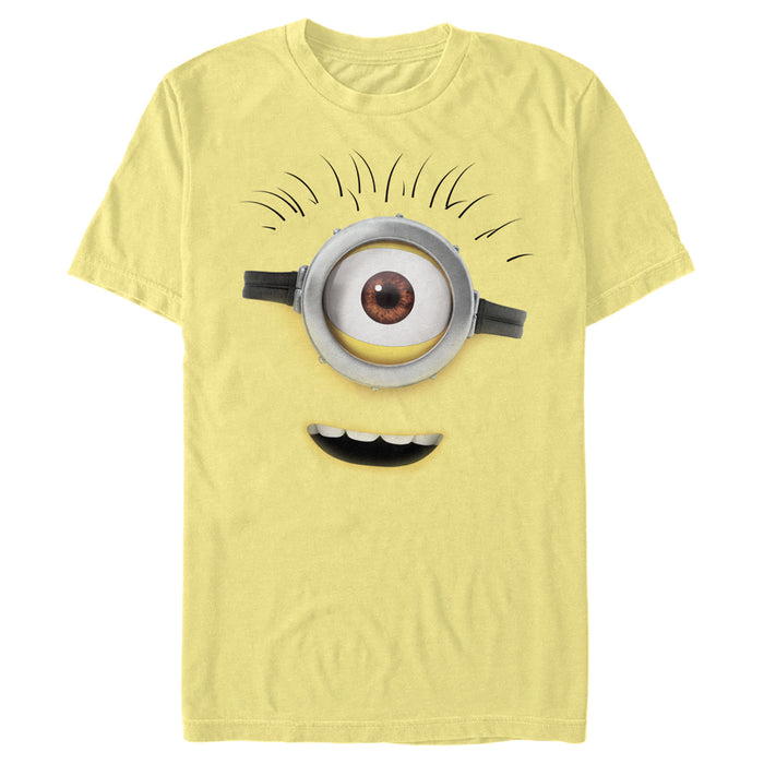 fifth sun Men's Despicable Me Minions Kevin In Awe Big Face T-Shirt