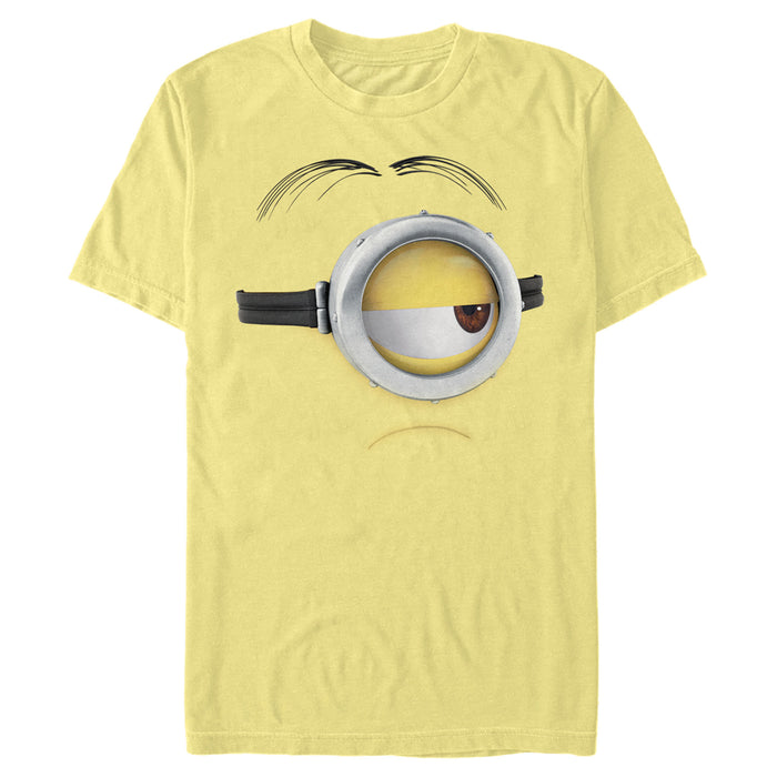 fifth sun Men's Despicable Me Minions Stuart Frown Big Face T-Shirt