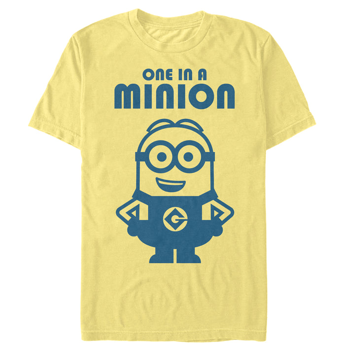 fifth sun Men's Despicable Me One in Minion Smile T-Shirt