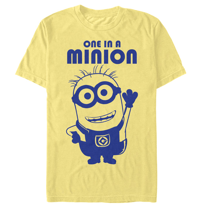 fifth sun Men's Despicable Me One in Minion Wave T-Shirt