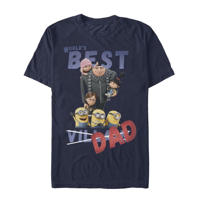 fifth sun Men's Despicable Me World's Best Villain Dad T-Shirt
