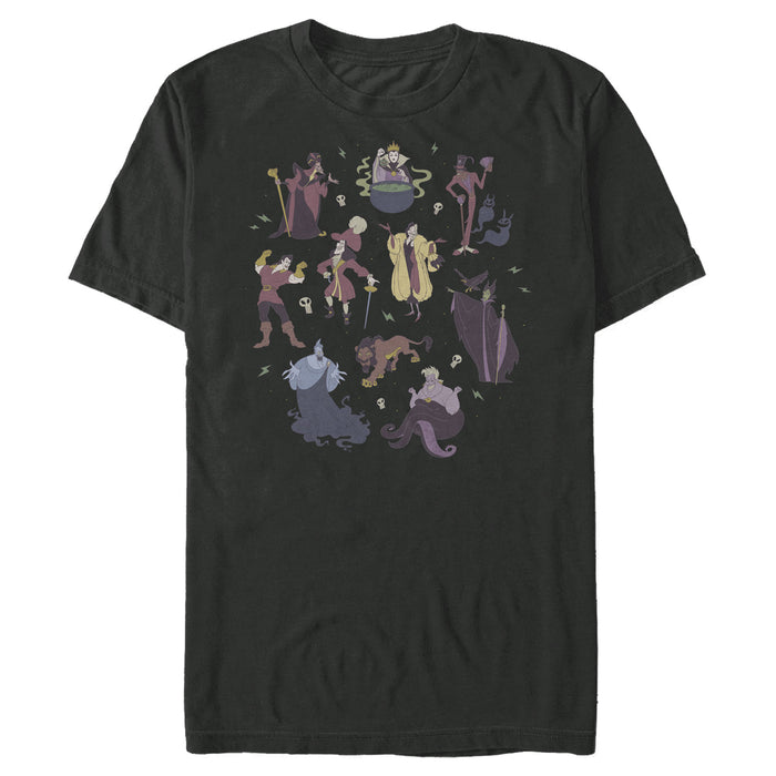 fifth sun Men's Disney Princesses All the Best Villains T-Shirt