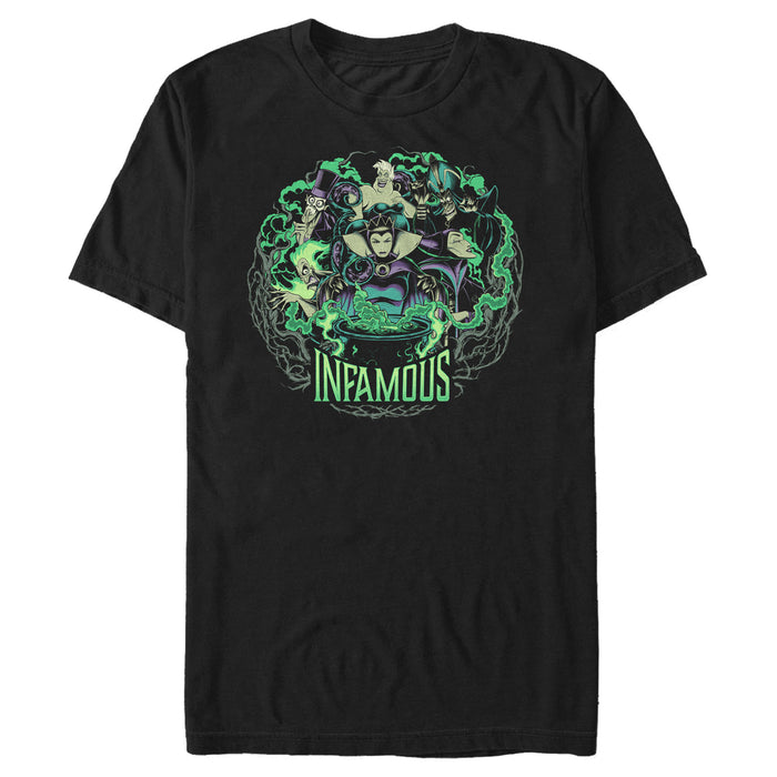 fifth sun Men's Disney Princesses Infamous Evil Villain Potion T-Shirt