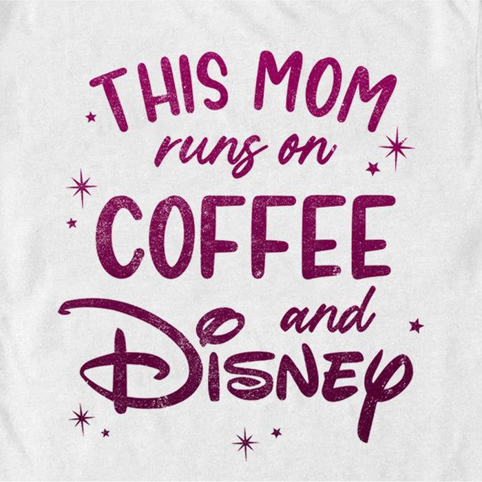 Fifth Sun Men's Disney This Mom Runs On Coffee T-Shirt