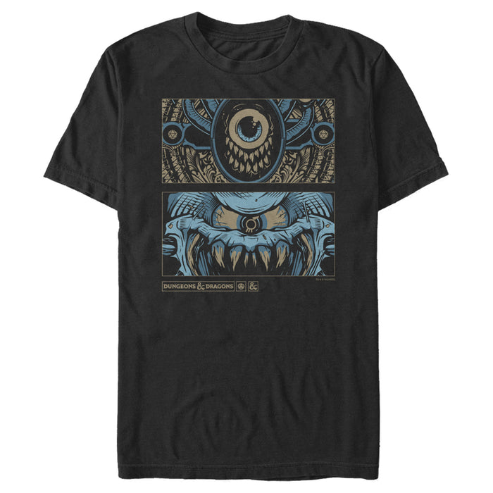fifth sun Men's Dungeons & Dragons Beholder Nightmare Panel T-Shirt