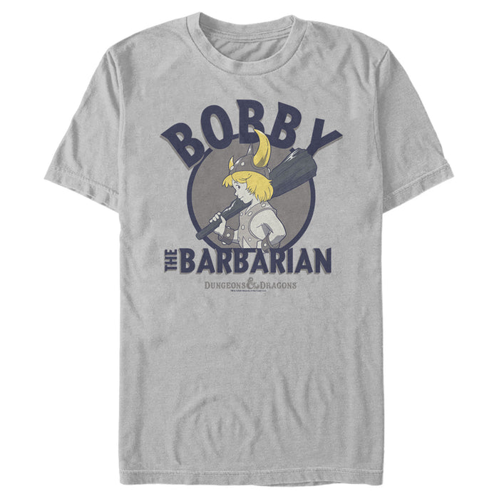 fifth sun Men's Dungeons & Dragons Bobby the Barbarian Club Cartoon T-Shirt