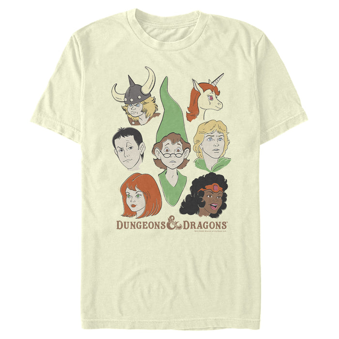 fifth sun Men's Dungeons & Dragons Cartoon Favorite Players T-Shirt