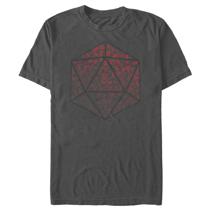 fifth sun Men's Dungeons & Dragons Class Symbol Collage T-Shirt