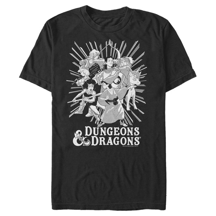 fifth sun Men's Dungeons & Dragons Fantasy Player Classic Cartoon T-Shirt