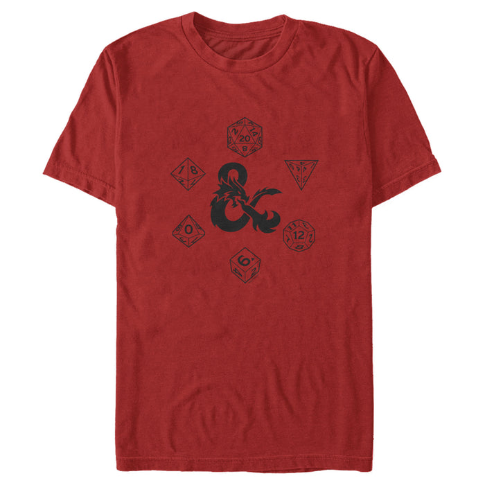 Fifth Sun Men's Dungeons & Dragons Iconic Dice T-Shirt
