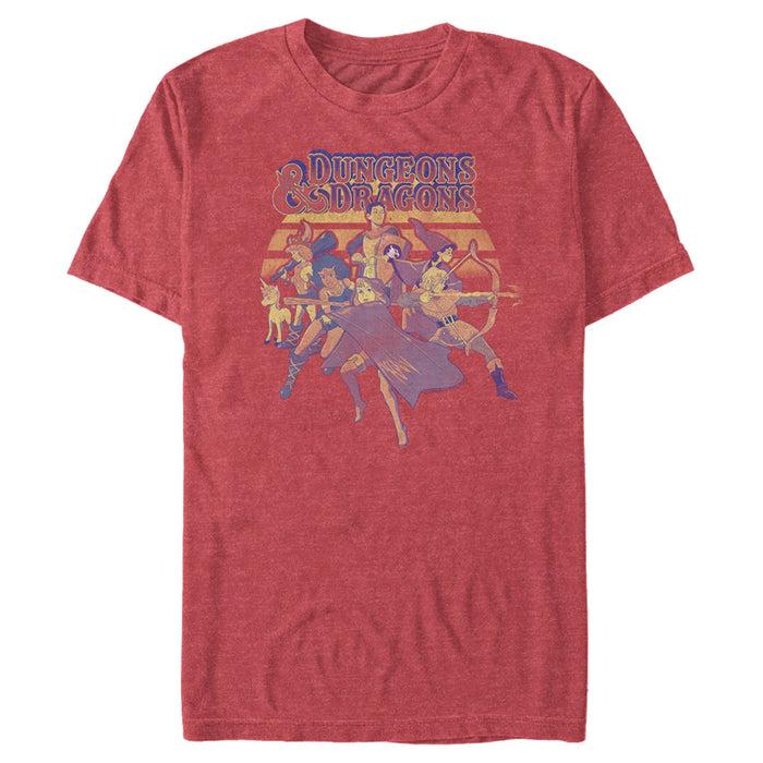 fifth sun Men's Dungeons & Dragons Retro Cartoon Characters T-Shirt
