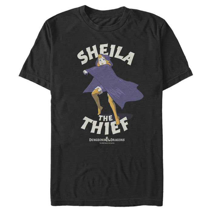 fifth sun Men's Dungeons & Dragons Sheila the Thief Cartoon T-Shirt
