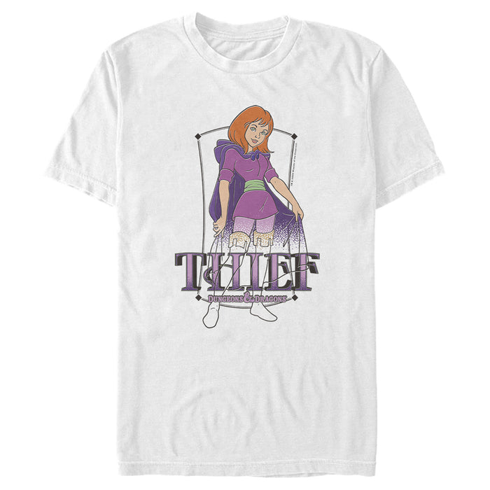 fifth sun Men's Dungeons & Dragons Sheila the Thief Cloak Cartoon T-Shirt