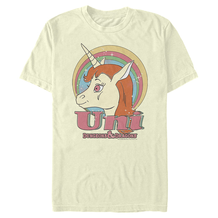 fifth sun Men's Dungeons & Dragons Uni Unicorn Cartoon T-Shirt