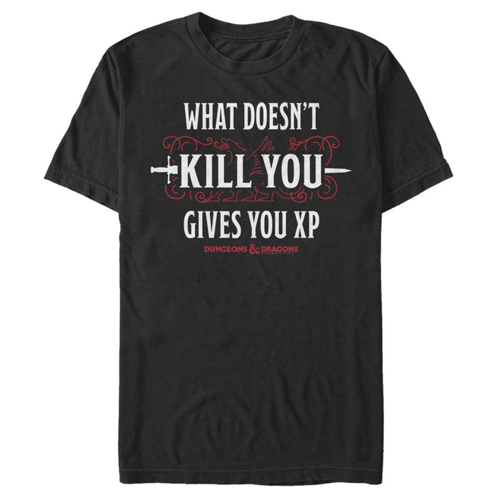 fifth sun Men's Dungeons & Dragons What Doesn't Kill You Gives You XP T-Shirt