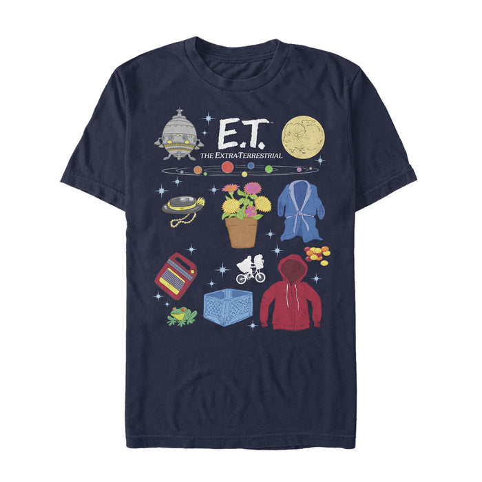 fifth sun Men's E.T. the Extra-Terrestrial Favorite Movie Props T-Shirt