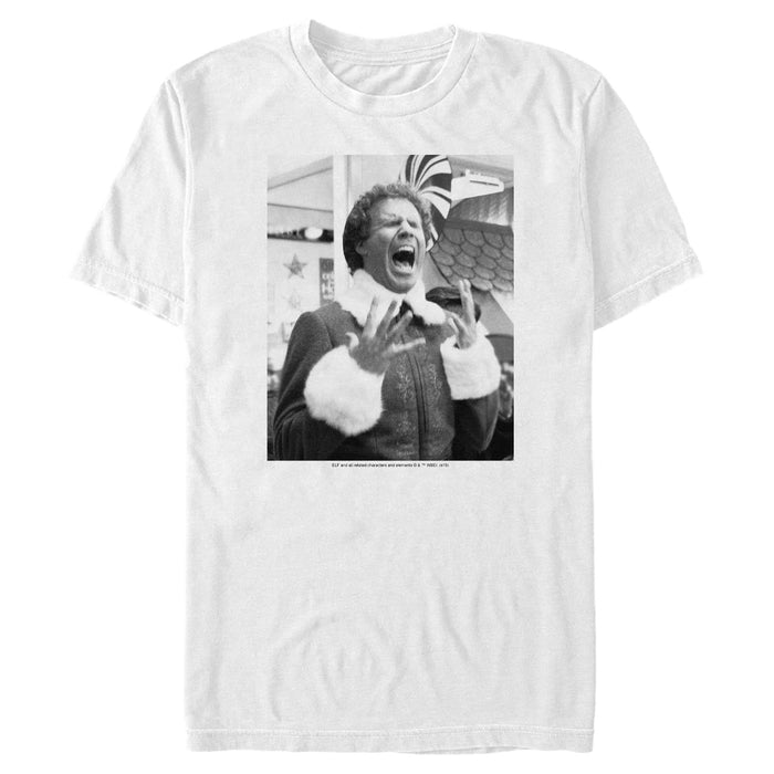 Fifth Sun Men's Elf Buddy Christmas Excitement T-Shirt
