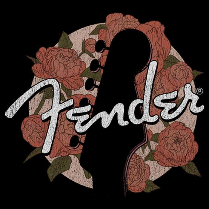 Fifth Sun Men's Fender Distressed Floral Circle Logo T-Shirt