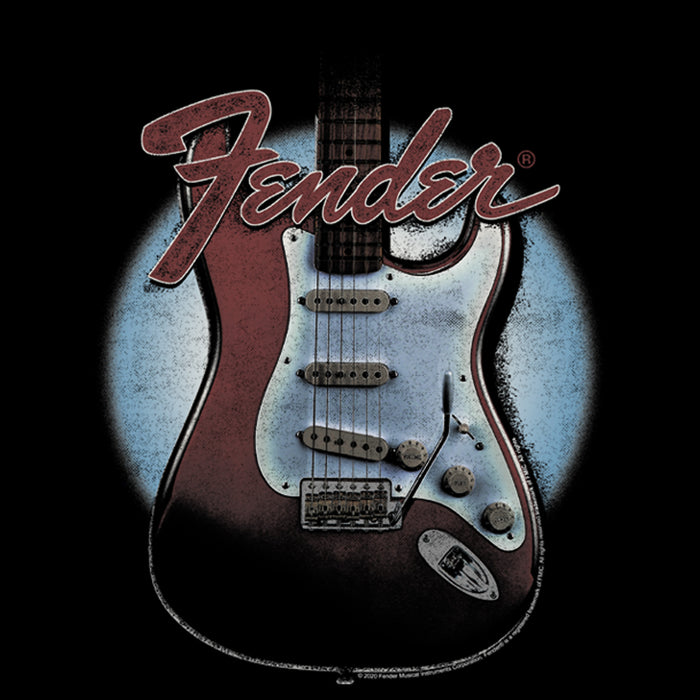 Fifth Sun Men's Fender Guitar Spotlight Logo Pull Over Hoodie
