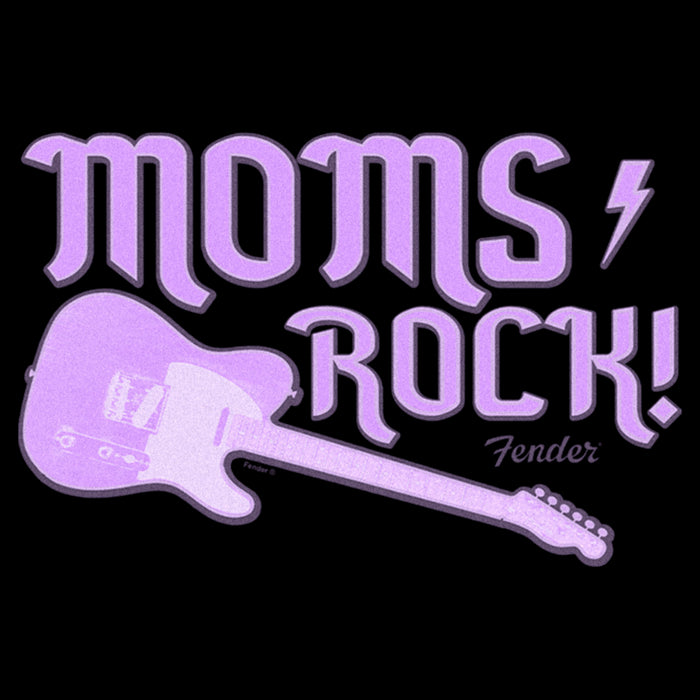 Fifth Sun Men's Fender Moms Rock Purple Guitar Pull Over Hoodie
