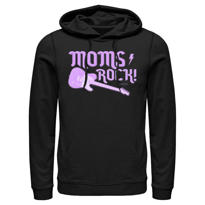 fifth sun Men's Fender Moms Rock Purple Guitar Pull Over Hoodie