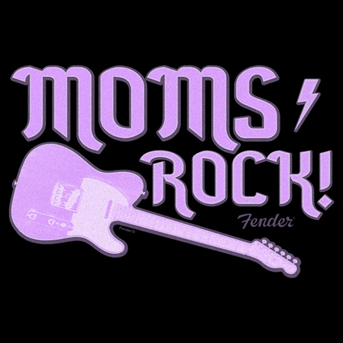 Fifth Sun Men's Fender Moms Rock Purple Guitar T-Shirt