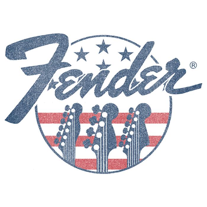 Fifth Sun Men's Fender Stars And Stripes Logo T-Shirt