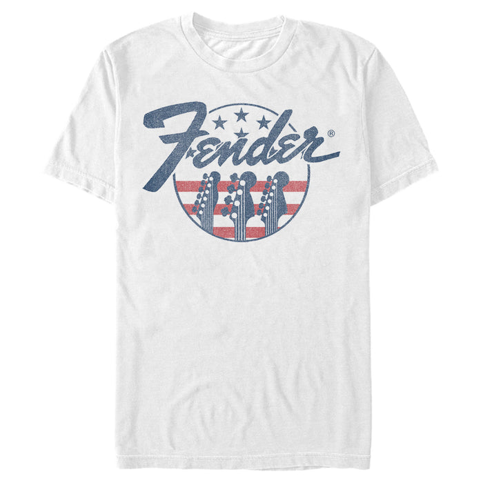 fifth sun Men's Fender Stars and Stripes Logo T-Shirt