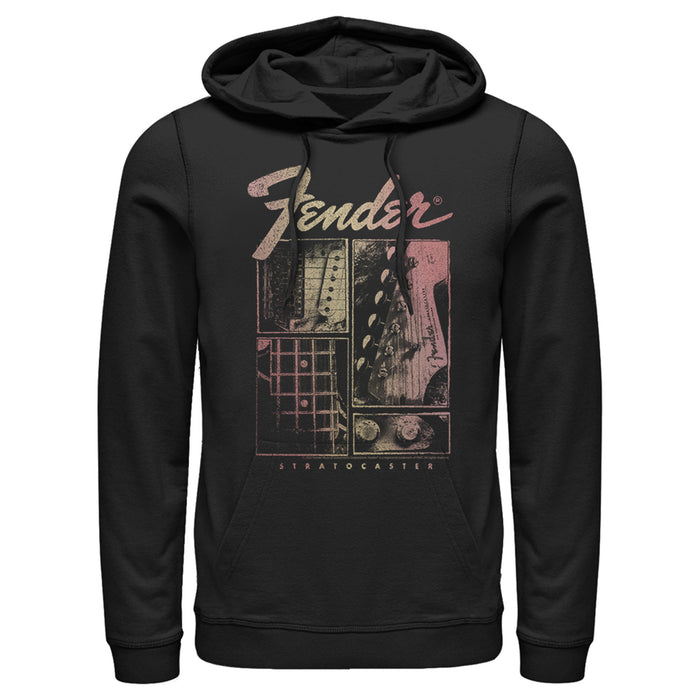 fifth sun Men's Fender Sunburst Stratocaster Pull Over Hoodie