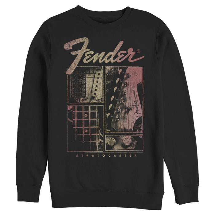 fifth sun Men's Fender Sunburst Stratocaster Sweatshirt