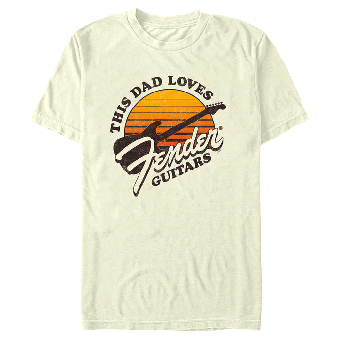 fifth sun Men's Fender This Dad Loves Guitars T-Shirt