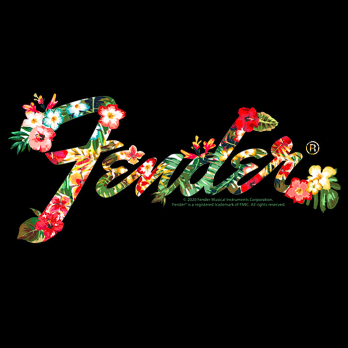 Fifth Sun Men's Fender Tropical Floral Logo T-Shirt