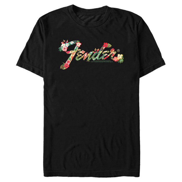 fifth sun Men's Fender Tropical Floral Logo T-Shirt