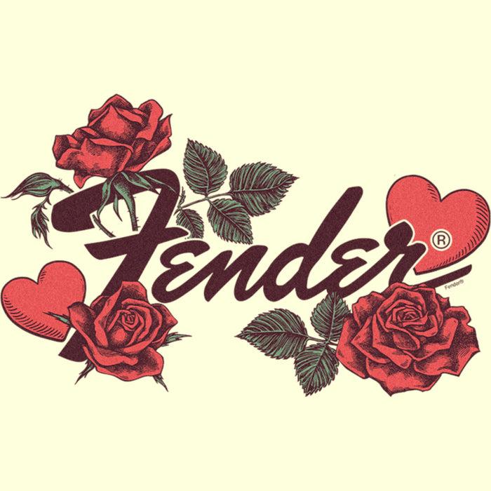 Fifth Sun Men's Fender Valentine Hearts And Roses T-Shirt