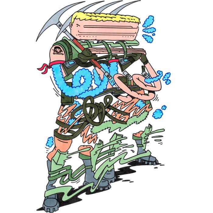 Fifth Sun Men's Fortnite Cartoon Agent Jones T-Shirt