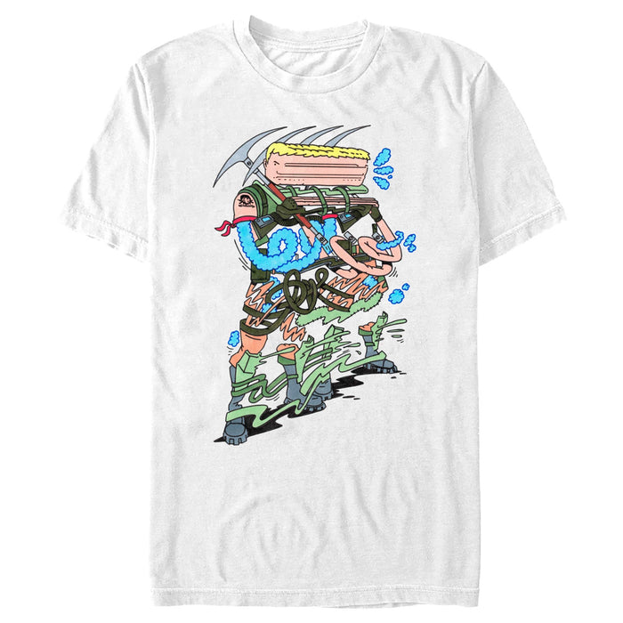fifth sun Men's Fortnite Cartoon Agent Jones T-Shirt