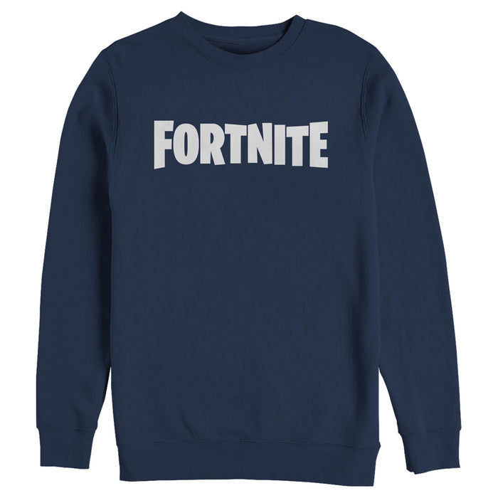 fifth sun Men's Fortnite Classic White Logo Sweatshirt