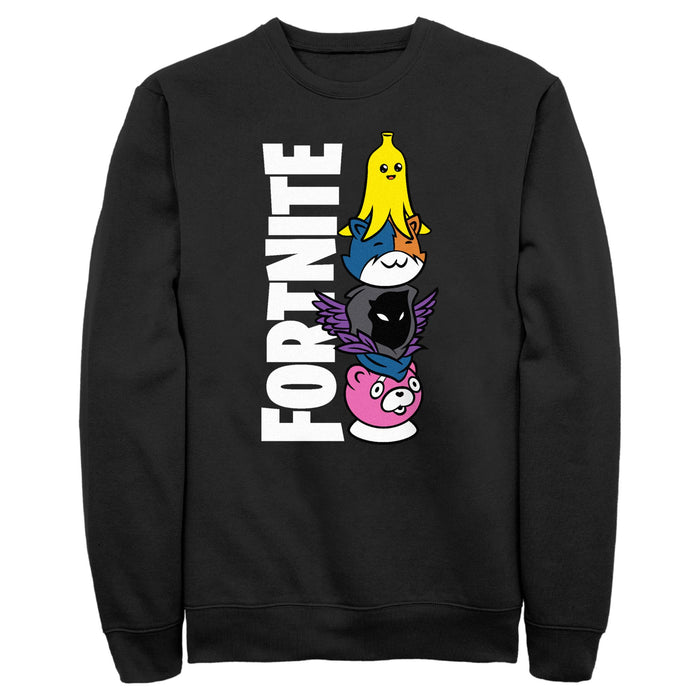 fifth sun Men's Fortnite Cute Characters Logo Sweatshirt