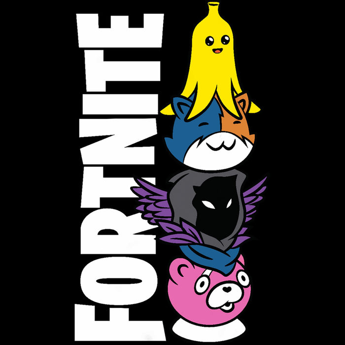 Fifth Sun Men's Fortnite Cute Characters Logo T-Shirt