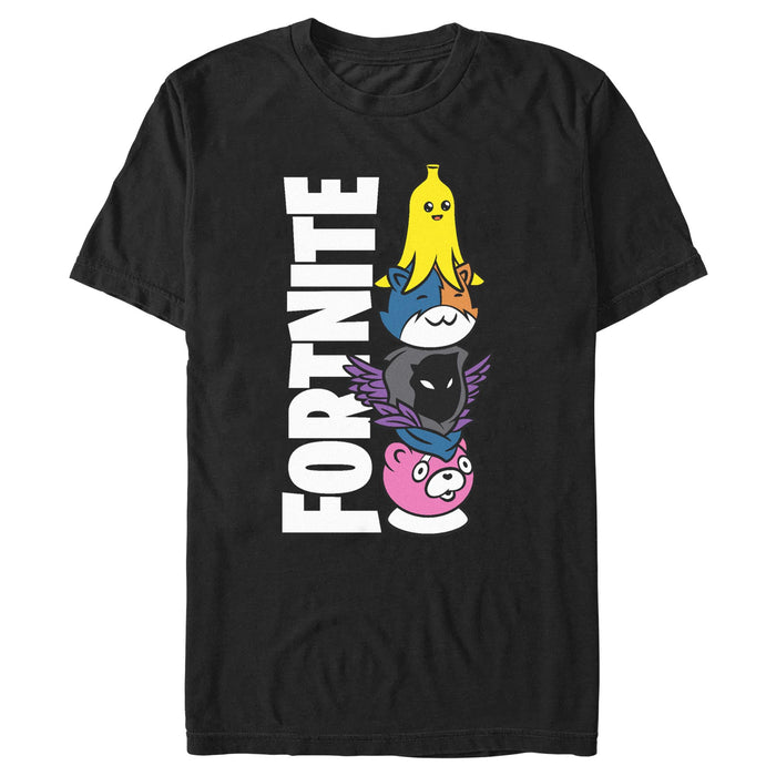 fifth sun Men's Fortnite Cute Characters Logo T-Shirt