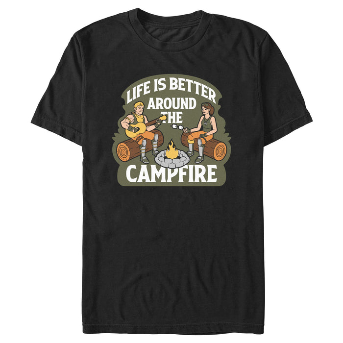 fifth sun Men's Fortnite Life Is Better Around the Campfire T-Shirt