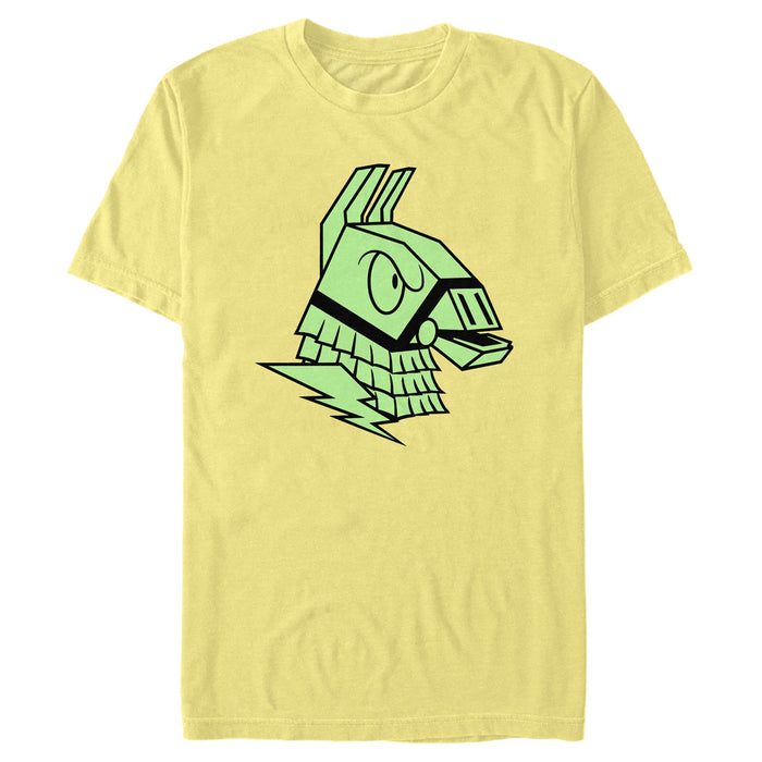fifth sun Men's Fortnite Supply Llama Green Glow T-Shirt