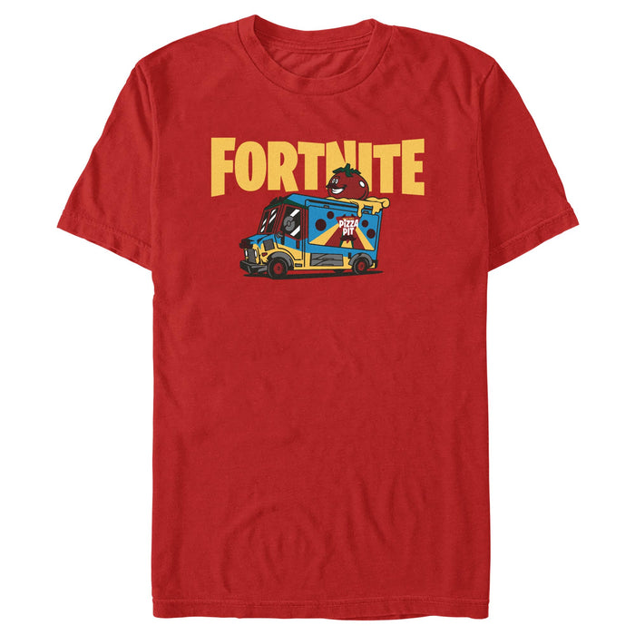 fifth sun Men's Fortnite Uncle Pete's Pizza Pit T-Shirt