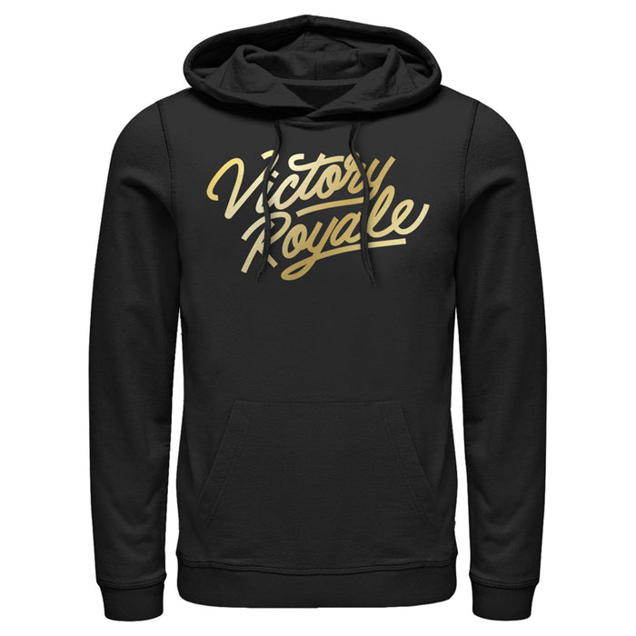Fifth Sun Men's Fortnite Victory Royale Gold Script Pull Over Hoodie