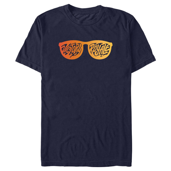 fifth sun Men's Fortnite Victory Royale Orange Shades T-Shirt